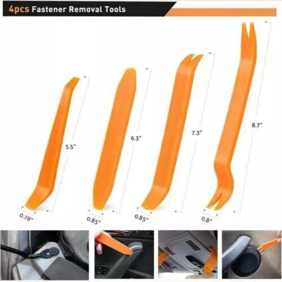100 PCS Box 6 Size Bumper Fender Liner Push Type Retainer Clips 5Tool for Nissan