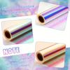 Rainbow Iridescent Cellophane Wrap Roll - 22.4" X 393.7inch, Perfect for DIY Crafts, Flower Arrangements & Gift Baskets Decor