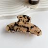 Pinzas Para El Cabello Marble Leopard Tortoiseshell Cellulose Hair Claw Clips Big Size Strong Hold Acetate Hair Claws for Women