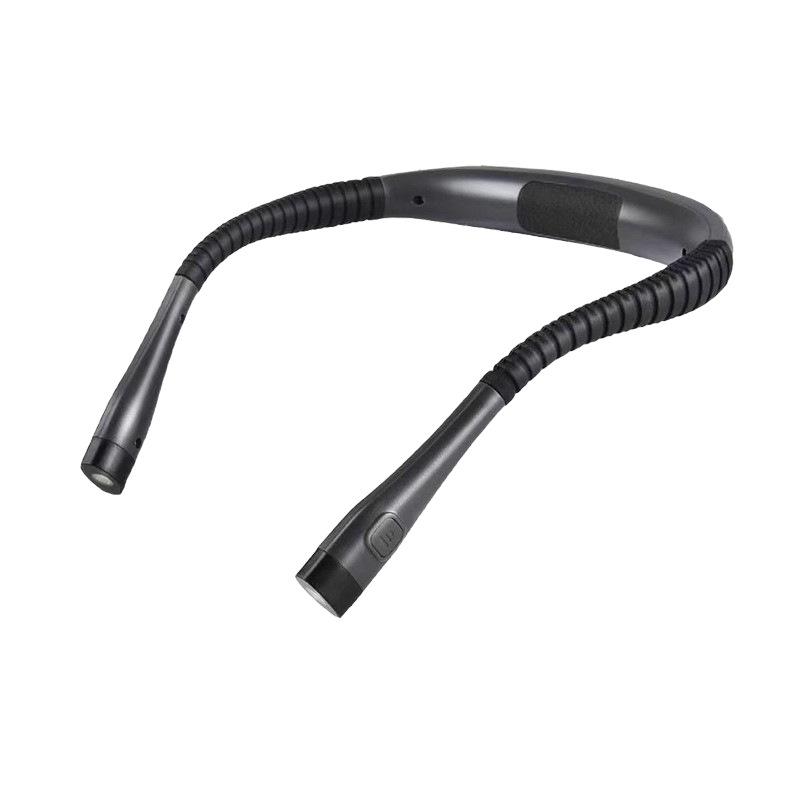 LED Neck-Hanging Reading Lamp with Eye Protection, Three-Speed, Dual-Color, Double-Head Lighting