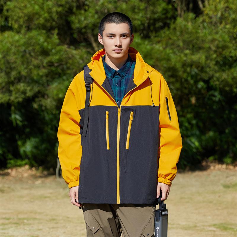 Jacket men's color blocking 2025 autumn and winter new men's youth windproof fashion casual top jacket trend