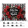 Mother's Day themed party backdrop banner in Spain, floral supplies for Mother's Day, backdrop for24