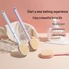 Long Handle Soft Bristle Bath Brush - Oval Head Back Scrubber for Men & Women
