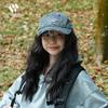 Hat Men's Street Old Ripped Denim Baseball Cap Women's Trend Brand Letter Embroidery Cap Big Head Circumference