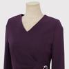 Win Brooch Set Asymmetrical Peplum Dress