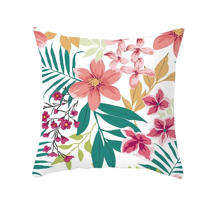 Bedroom Sofa Living Room Pillowcase Autumn Maple Leaf  Fresh Print Floral Plant Cushion Cover