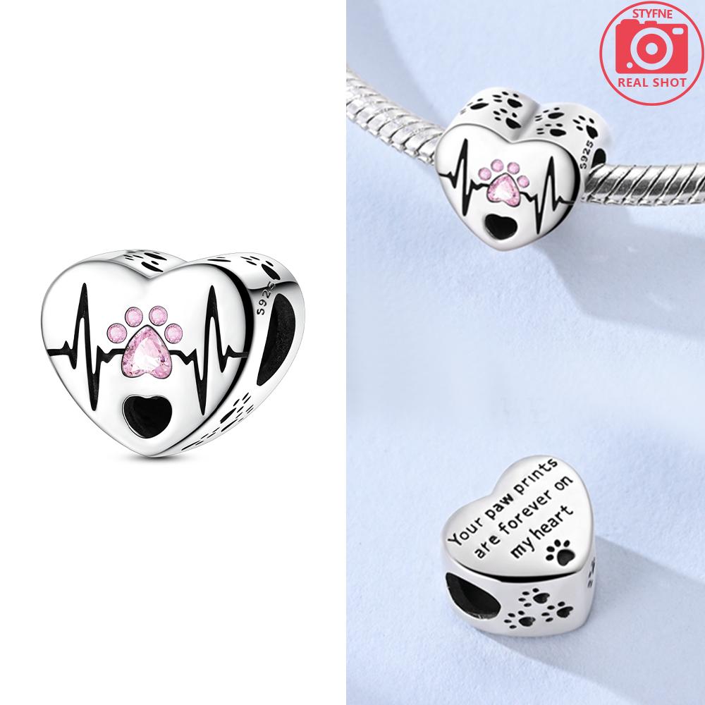 Authentic Charm Bead Charms Copper Heart Pink Zircon Bowknot Bead Charms Compatible With Bracelets Jewellery Making Diy Women Anniversary Gift Accesso