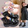 Autumn and Winter Girls' Lightweight Short Boots Fashionable Princess Boots Soft-soled Non-slip Single Boots for Middle and Large Children