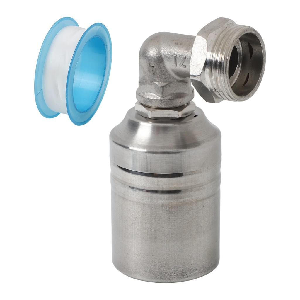 Stainless Steel Float Ball Valve Automatic Water Level Control Valve For Water Tanks Swimming Pools And Solar Systems 1/4 1 2/3