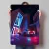Neon Night Car Printed Poster Customized Retro Wall Art Vintage Metal Tin Signs for Home Gaming Room Decoration Cozy House Decor