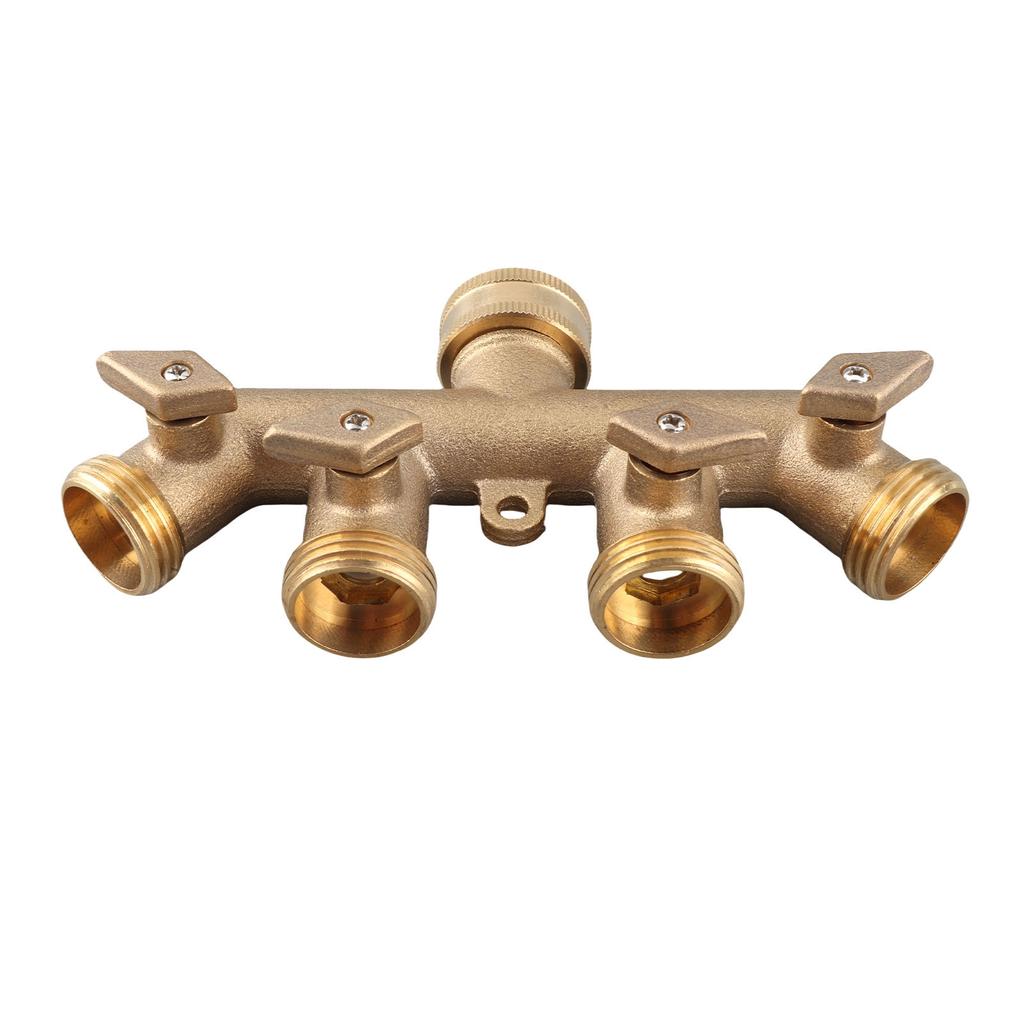 Hose Splitter 4 Way Water Tap Hose Connectors Distributor Garden Water Splitter NPT 3Celsius4