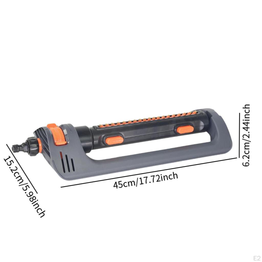 Irrigatore Oscillante Acqua Compatto Regolabile con Ugelli a 19 Fori Giardinaggio