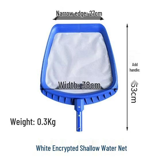 Aluminium Pool- & Teichkescher zum Entfernen von Blättern - Verdickt, verschlüsselt zur Tief- & Flachwasserreinigung