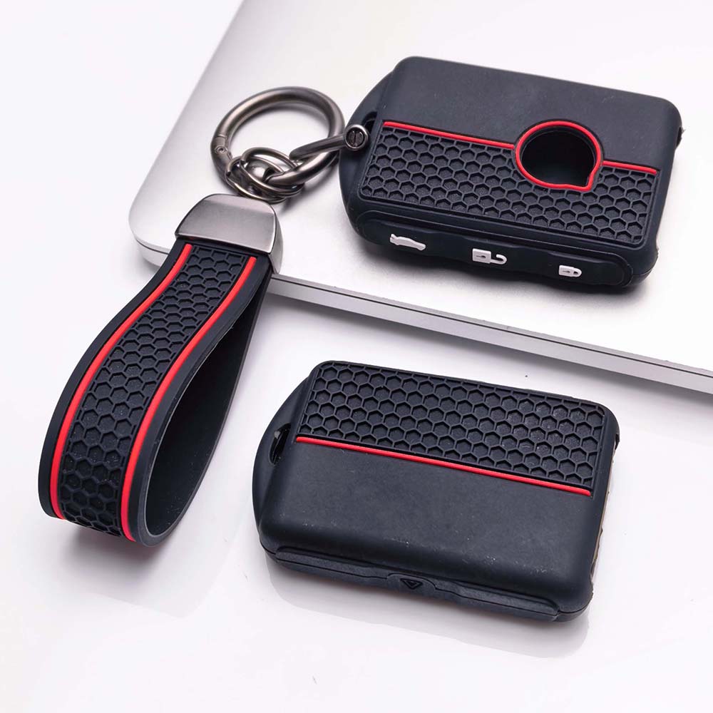 Key Cover Keychain for Volvo EX30 EX90 XC90 XC60 S90 V90 S60 V60 XC40 Card Soft Silicone Protective Cover Anti-Scratch Guard Shockproof