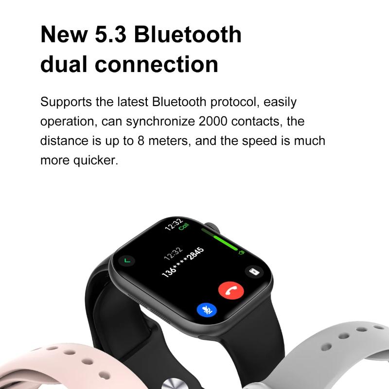 2025 Neue DT Watch 10 Smartwatch Herren Damen 3D-Menü 16GB Großer Speicher TWS Kopfhörer Videowiedergabe NFC Smartwatch für Apple