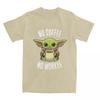 Star Jedi Knight Mandalorian Baby Yoda T-Shirt Fashion Pure Cotton Tees Crew Neck Short Sleeve T Shirt 4XL Clothes Unisex