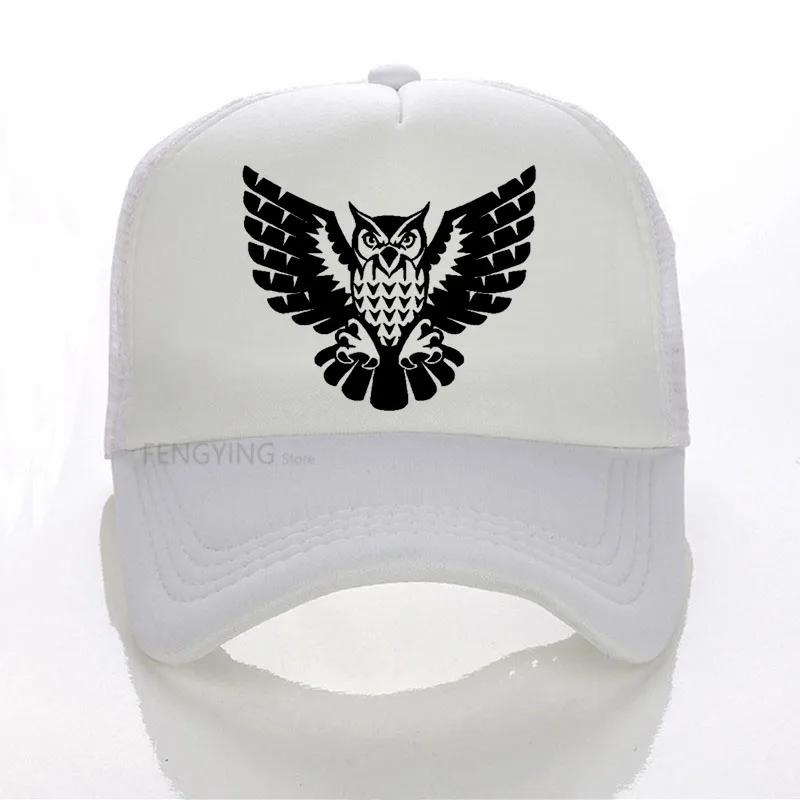 Fashion owl bird baseball cap summer mesh trucker cap Casual Adjustable sports hat