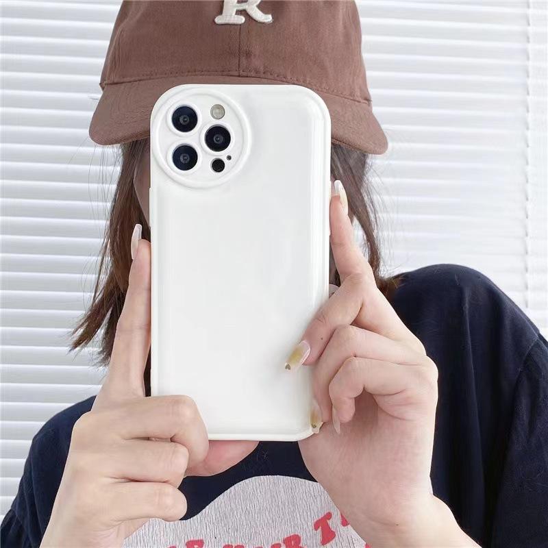 Applicable to Apple 15iPhone14Pro airbag protection 11 bubble anti-drop 13 mobile phone case 12 solid color TPU