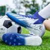Soccer Shoes TF/FG Football Boots Men Anti-Slip Football Long Nails Kid's Comfortable Grass Field Training Ankle Soccer Sneaker