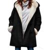 Spot Autumn and Winter New European and American Tops, Plush Collar Pockets, Women's Jackets Are Fashionable and Elegant