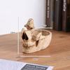 Anti-slip Skull Glasses Holder Creative Skull Resin Sculpture Glasses Display Stand  Living Room