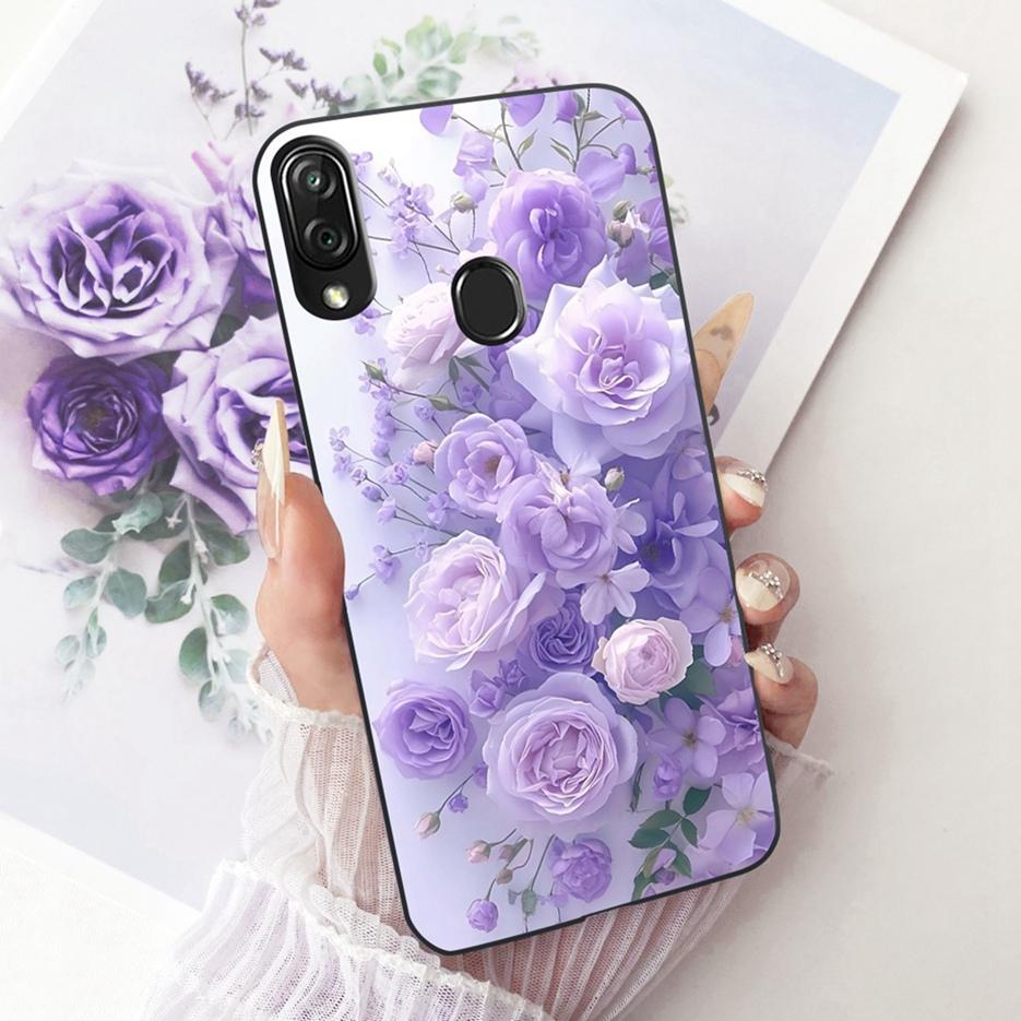 For ZTE Blade V10 Vita Case Luxury Flowers Butterfly Painted Cover Soft TPU Phone Case For ZTE Blade V10 2019 V10Vita Funda Bags