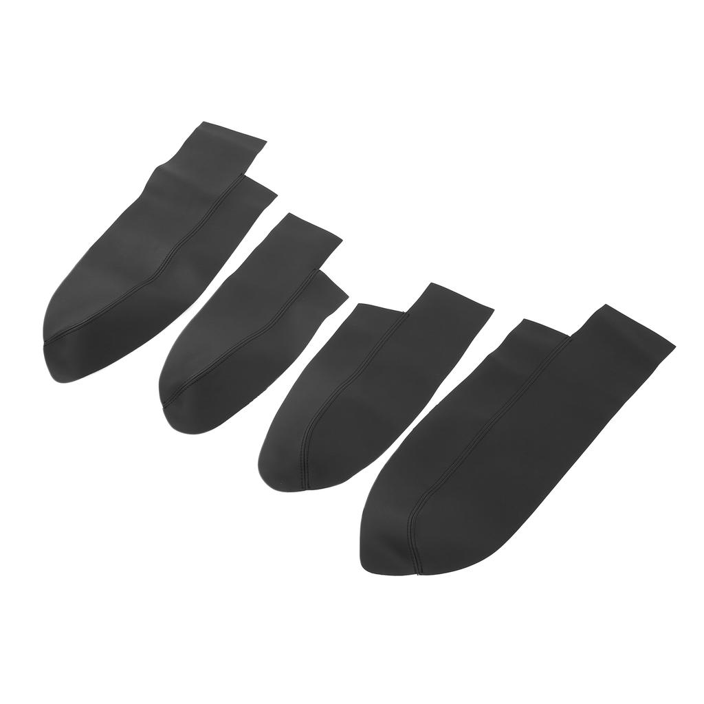 4Pcs/Set Car Front Rr Door Panel Armrest Cover Microfiber Lther Replacement for CRV 20072011