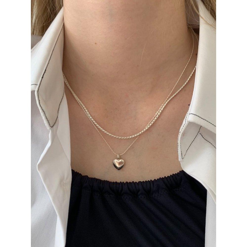 [Usual M.E]Pounding Heart Simple Necklace