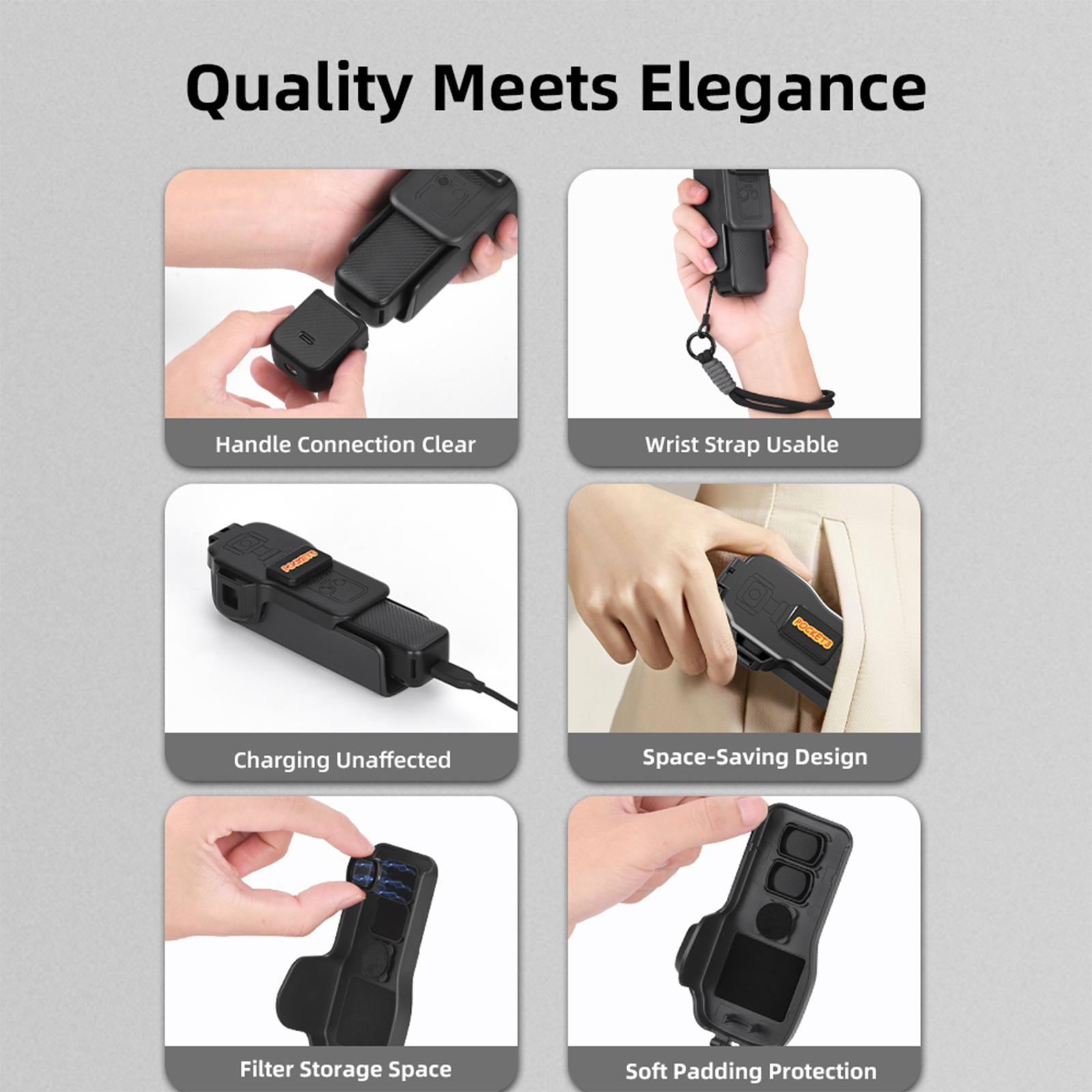 Защитная крышка Верхний жесткий кейс Защитная клетка для аксессуаров DJI Osmo Pocket 3 spain