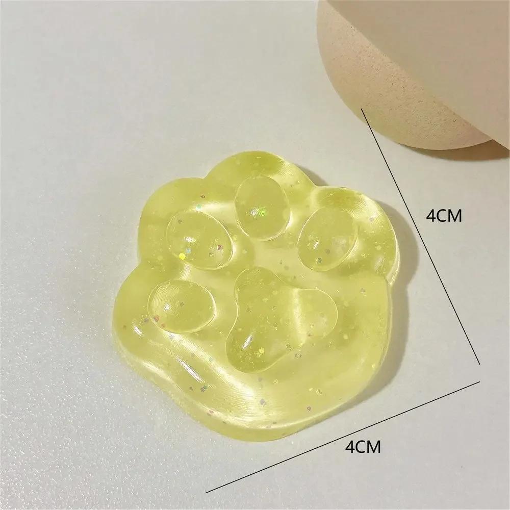 Sticky Cute Cat Cheese Bread Pinch Toy Pressure Relief Soft Fingertip Toy Relieving Squeeze Decompression Slow Rebound Toy