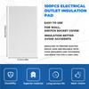 AEE4-Outlet Insulators Draft Sealers, 100Pcs Electrical Outlet Insulation Pads, EVA Foam Gasket For Wall, Switch Socket Cover