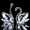 Lucky Gifts Collection of Colorful Crystal Swan Statue Home Ornament and Figurine Other Crystal Crafts