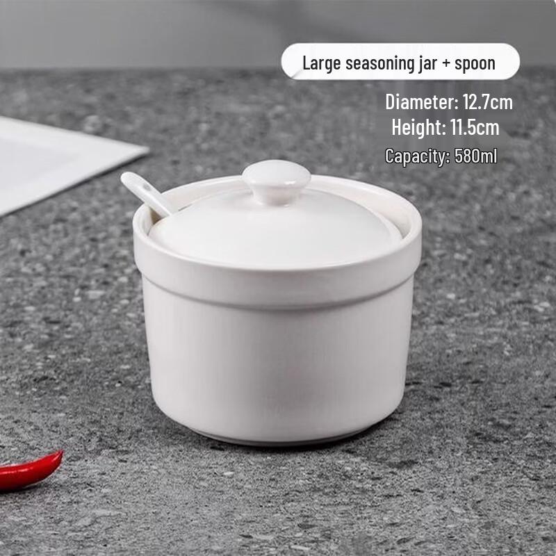 Chixing Pure White Ceramic Steaming Bowl with Lid