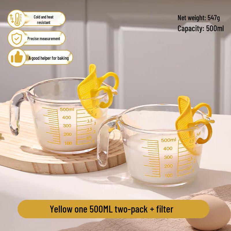 Heat-Resistant Glass Measuring & Mixing Bowl