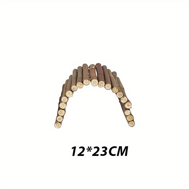 Small Pet Molar Willow Branch Rabbit Accessories Hamster Molar Supplies Totoro Climbing Ladder Fence Arch Bridge Toy