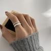 Fashion Stylish Korean Open Adjustable Ring For Women Featuring Elegant Cow Design Pattern