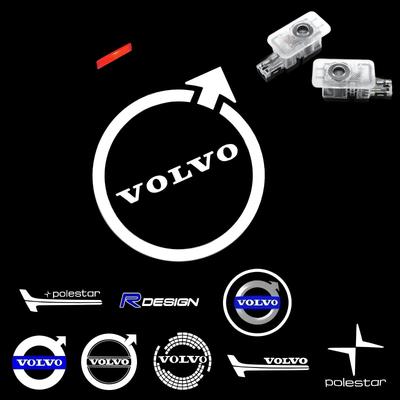 2 Peças Luz LED de Porta de Carro Projetor Laser HD Lâmpadas de Boas-Vindas Para Volvo XC90 V90 V60 XC60 V40 S80 S60 S90 C40 XC40 V70 XC70 C30 C70