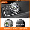 MVW1   Hot 2025 W124 GLA 2025 For Benz AMG 29mm Car Central Control Multimedia Button Cover Trim Knob Sticker For Mercedes Benz AMG GLC