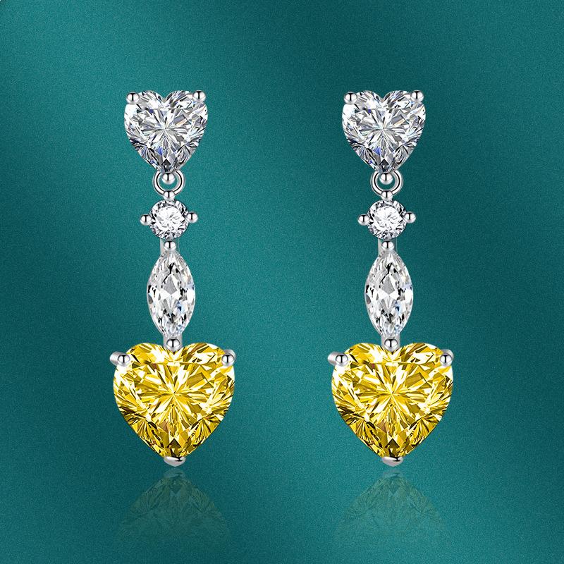 

Серьги SACE GEMS, серьги-капли для женщин, подарки на свадьбу жёлтый