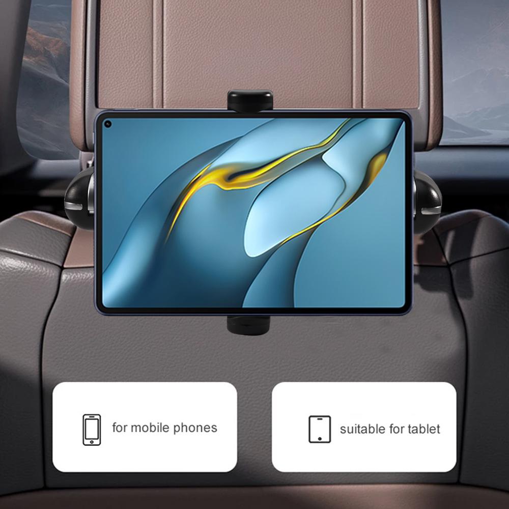 Multifunctional Car Neck Headrest Pillow Cushion Auto Seat Memory Foam with Adjustable Phone Holder and Storage Hook for