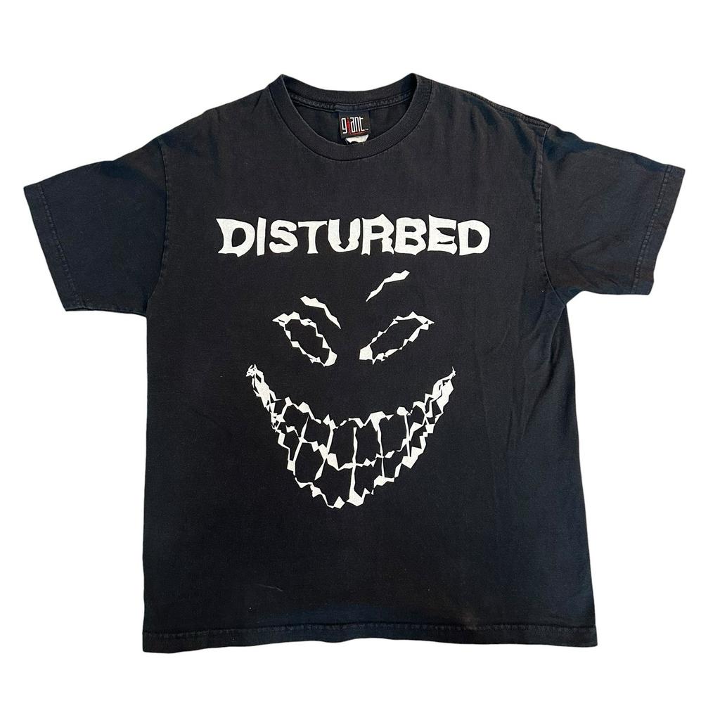 T-shirt Metal Vintage Disturbed The Sickness Année 2001 Taille L Unisexe