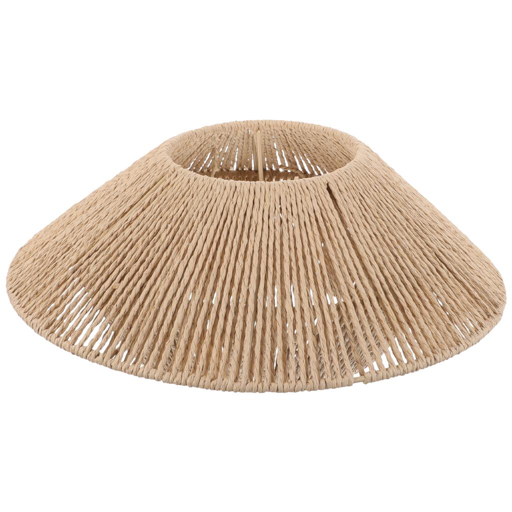 Ceiling Light Shade E27 Socket Indoor Light Simulated Rattan Lamp Shade