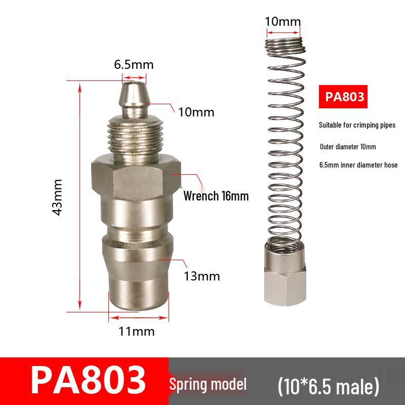 C-Type Pneumatic Quick Connector for Air Compressors and Oxygen Hoses