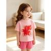 Girl Summer Cotton Pajama Set With Cartoon Print