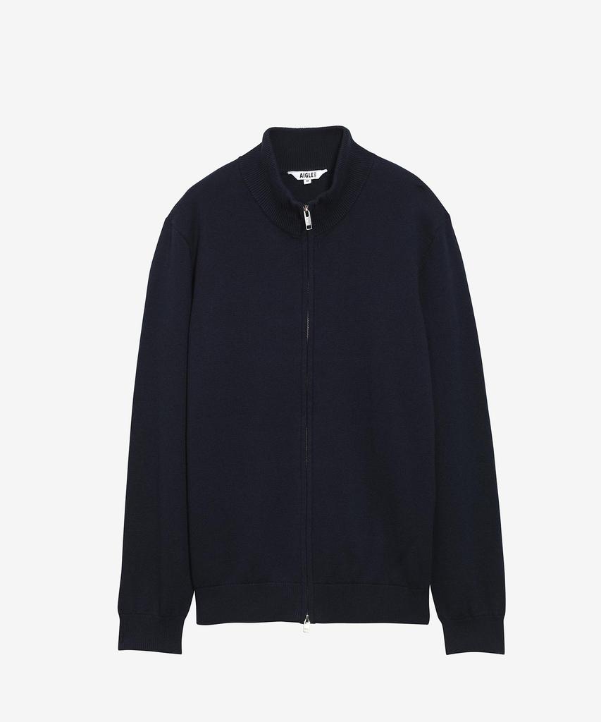 Aigle Men'S Zip-Up Knit Jacket Ais25Mkni001Emp