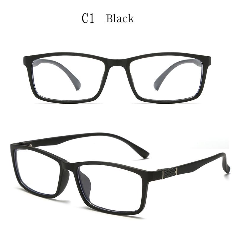 2PCS Color Changing Anti Blue Light Glasses Square Sunglasses Women Men Business Sun Glasses Driving Male Female Glasses