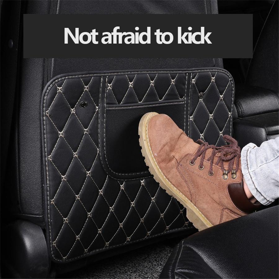 

Seat anti-kick cushion-short black gold thread (right)