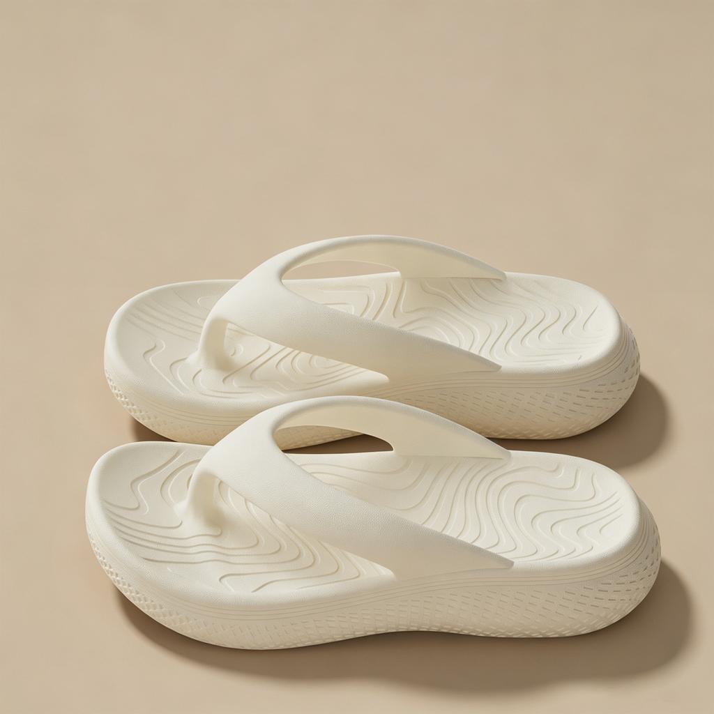 Women's Lightweight Foam Flip Flops Comfortable Slip On Beach Sandals Durable Non-Slip Sole Casual Summer Footwear for Daily Wear