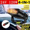12V 24V Electric Car Heater Air Cooler Fan Portable Defogger Heating Fan Windshield Defog Car Interior Accessories