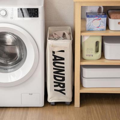 Wäschekorb mit Rädern, leicht zu bewegen, großes Fassungsvermögen, faltbares Design, wasserdichter Wäschekorb, Wäschekorb für schmutzige Kleidung